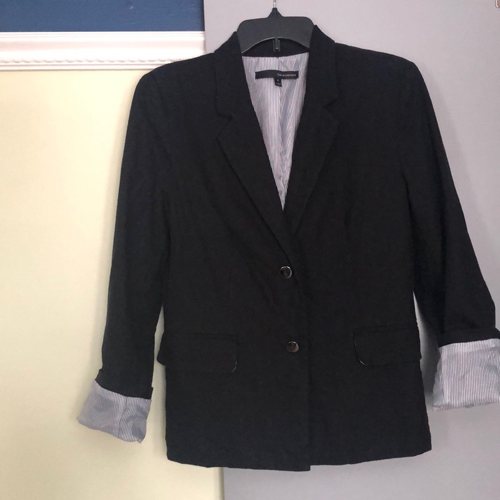 Beautiful black blazer with pinstripe interior